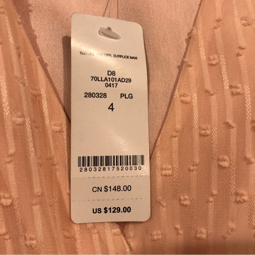 Bebe Faux Wrap Ruffled Front Dress SIZE 4 - Picture 12 of 13